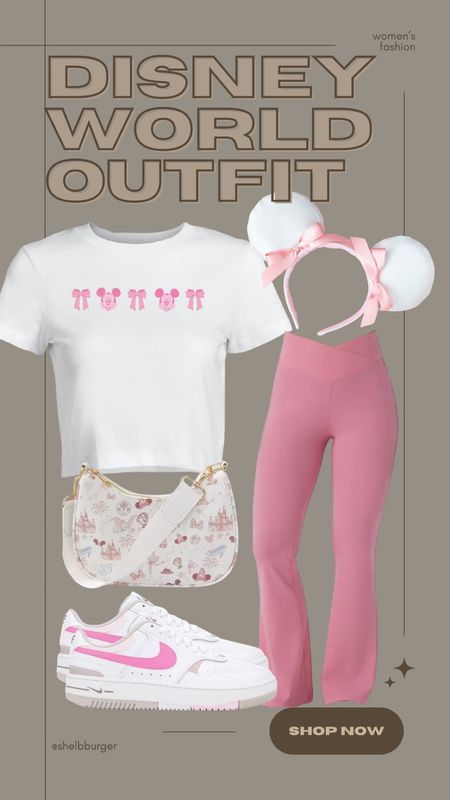 Pink Mickey Mouse, Nike Gamma Force, Disney Outfit Inspo, Outfits For Mom, Disney Outfits Women, Cute Disney Outfits, Disney World Outfits, Disneyland Outfits, Disney Outfit