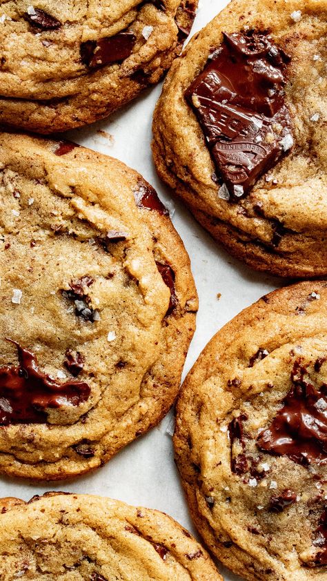 Small Batch Brown Butter Chocolate Chip Cookies, Small Batch Chocolate Chip Cookie Recipe, Perfect Chocolate Chip Cookie Recipe, Small Batch Chocolate Chip Cookies, Small Batch Cookie Recipe, Small Batch Cookies, Dark Chocolate Chip Cookies, Brown Butter Chocolate Chip, Salted Chocolate Chip Cookies