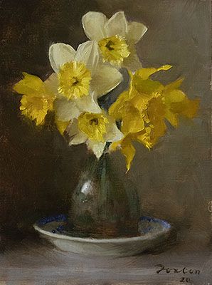 Daffodils, why yellows are hard, and one way to approach them Daily Art, Art Show, Daffodils, Light Up, Pop Up, My Favorite, Paintings, Yellow, Glass