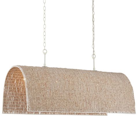 Aztec Rectangular Chandelier | Currey & Company Rectangular Chandelier, Unique Chandeliers, Concrete Furniture, Linear Suspension, Whitewash Wood, Wood Tones, Chandelier Shades, Suspension Light, Linear Chandelier