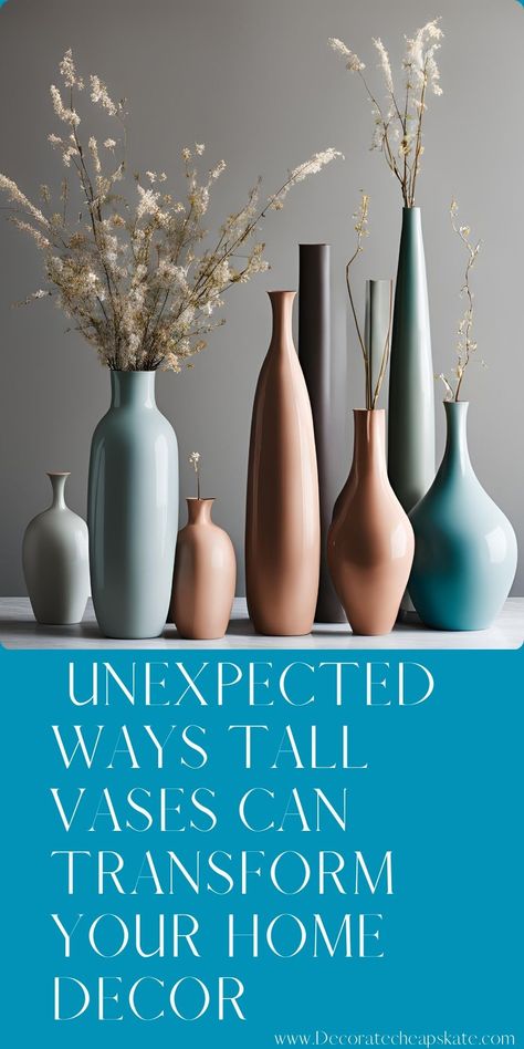 Unleash your creativity and transform your living space with the elegant allure of tall vases. Discover the art of room decoration, from choosing the perfect vase to styling it in an inspiring way. Don't miss out on this opportunity to elevate your home aesthetics. Click for more.