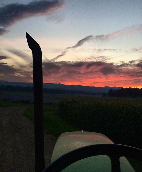 Tractor Sunset Tractor Sunset, Farm Lifestyle, Tractor, Photography