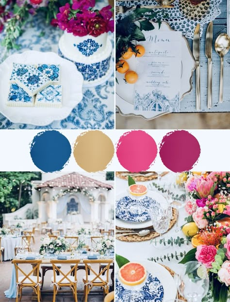 Greek Wedding Colors, Colorful Greek Wedding, Grecian Inspired Wedding, Greek Blue Wedding Theme, Destination Wedding Themes Color Schemes, Greek Wedding Color Palette, Wedding Greek Style, Greek Wedding Inspiration, Greece Theme Wedding