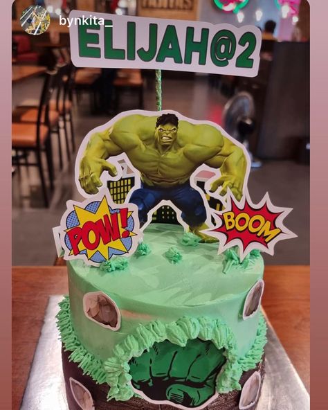 Incredible Hulk with glossy paper topper & chocolate ganache border which took sometime for me to make Soft icing on top chocolate ganache under For brick decor☺️ Simple cake w simple cake topper glossy paper po yan Rush order etech😘 regular costumer sya kaya keri bells na rin 😘 I get up at seven yeah and I go to work at nine. I got no time for livin'. Yes I'm workin' all the time. It seems to me I could live my life a lot better than I think I am. I guess that's why they call me they call Incredible Hulk Cake, Hulk Birthday Cakes, Simple Cake Topper, Hulk Cake, Hulk Birthday, Brick Decor, Live My Life, The Incredible Hulk, Simple Cake