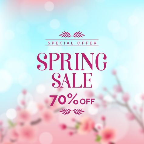 Blurred concept for promotional spring s... | Free Vector #Freepik #freevector Spring Banner Design, Spring Sale Banner, Sale Creative, Summer Sale Banner, Spring Banner, Badge Template, Holiday Banner, Discount Banner, Sale Flyer