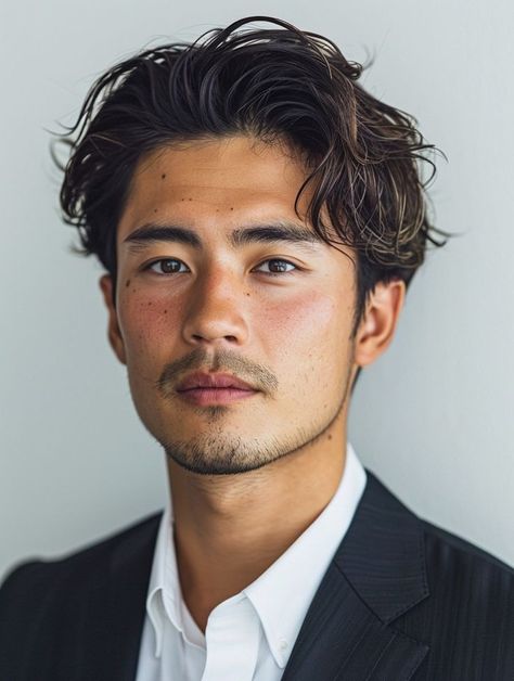 Male Portraits Reference, Soft Facial Features Men, Soft Male Face, Male Stage Makeup, Asian Man Reference, Front Facing Portrait Male, Portrait Reference Men, Male Faces References, Male Face Photography