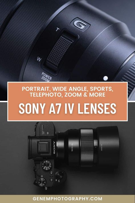 12 Best lenses for Sony a7 IV [2023 guide] - Genem Photography Sony A7iv Photography, Camera Lenses Explained, Sony A7 Iv, Sony A7iv, Wide Angle Photography, Sony Lenses, Sony Lens, Standard Zoom Lens, Sony Photography