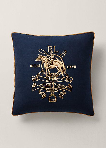 Frasier Throw Pillow Equestrian Decor, Polo Bear, Polo Club, Ralph Lauren Home, 로고 디자인, Old Money, Logo Embroidered, Old Fashioned, Equestrian