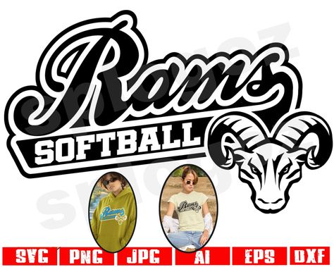 Ram Svg, Rams Svg, Softball Svg, Png Cricut, Logo Mascot, Sport Logo, File Image, Cricut Designs, Mascot Design