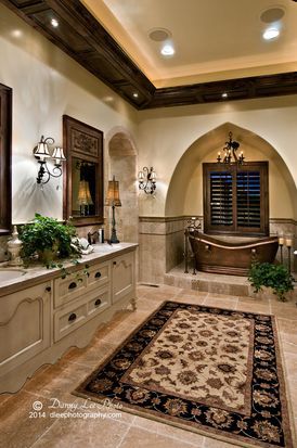 248 E Skyline Dr, Washington, UT 84780 | Zillow Window Ledge Decor, Spanish Style Bathrooms, Ledge Decor, Tuscan Bathroom, Modern Home Decor Bathroom, Window Architecture, Tuscan Decor, Tuscan Design, Italian House