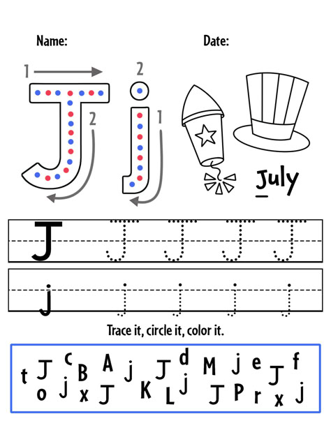 Print your Free July Tracing Sheet plus 11 other July Activities for Preschool!  July Worksheets for Preschool | July Coloring Pages | July Printables 4th Of July Literacy Preschool, Fourth Of July Lesson Plans Preschool, Fourth Of July Worksheets Preschool, Fourth Of July Math Preschool, July Preschool Themes Lesson Plans, 4th Of July Prek Activities, 4th Of July Worksheets Preschool, Patriotic Activities For Preschool, July Themes For Preschool