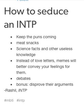 Seduce an INTP lol Intp Love, Intp Things, Myers Briggs Personality Test, Intp Personality Type, Useless Knowledge, Mbti Intp, Intp T, Intp Personality, Personality Psychology