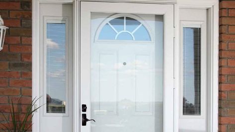 How to Choose a Storm Door | Angie's List Front Door With Storm Door Ideas, White Storm Door, Narrow Window, Main Entry Door, Storm Doors, Retractable Screen, Wooden Front Doors, Front Entry Doors, Storm Door