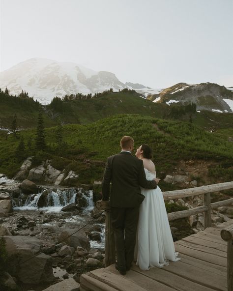 A perfect Mt. Rainier summer elopement with Hannah + Brett 🏔️✨ #pnwelopementphotographer #pnwweddingphotographer #oregonelopementphotographer #mtrainier #mtrainiernationalpark #mtrainierelopement #oregonweddingphotographer#montanaelopementphotographer #documentaryphotographer #dirtybootsmessyhair #authenticlovemag #antibride #loveandwildhearts #vogueweddings #junebugweddings #rockymountainbride #idahoelopementphotographer #idahoweddingphotographer #wyomingweddingphotographer #unscriptedpos... My Rainier Elopement, My Rainier, Summer Elopement, Mt Rainier National Park, Vogue Wedding, Mountain Bride, Mt Rainier, Documentary Photographers, Oregon Wedding