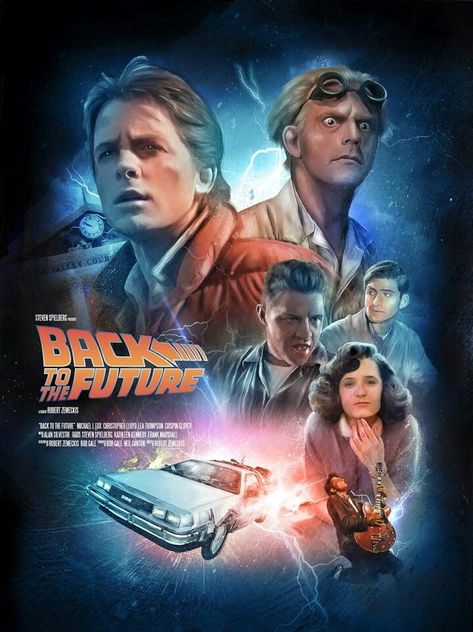 Back To The Future (1985) Back To The Future Poster, Back To The Future Movie, The Future Movie, Future Poster, Future Wallpaper, Film Anime, Marty Mcfly, Bar Art, Movie Poster Art