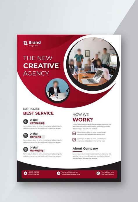 Poster Flyer Pamphlet Brochure Cover Design Layout Space For Photo Background,#pikbest#Templates#Flyer#Corporate Pamplet Design, Brochure Cover Design, Creative Book Covers, Pamphlet Design, Graphic Design Tutorials Learning, Flyer Design Layout, Creative Flyer Design, Brochure Cover, Poster Layout