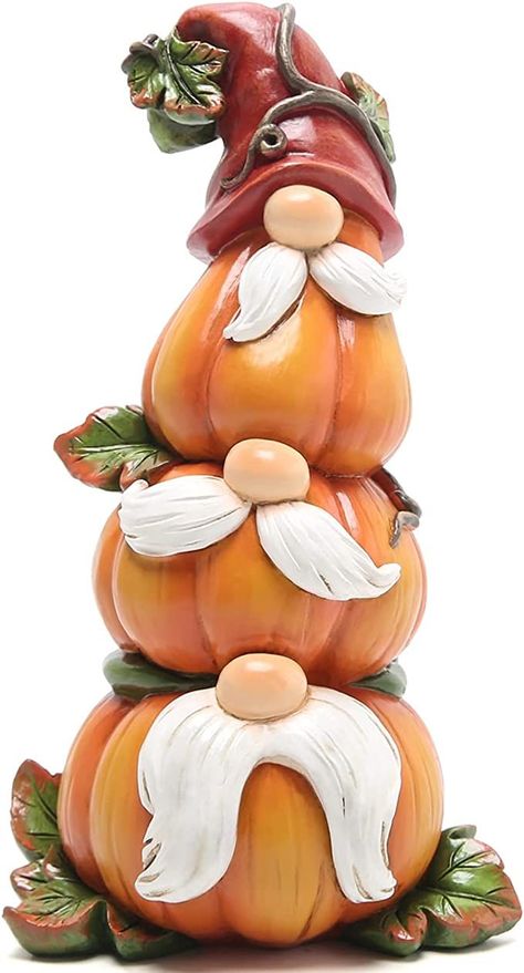 Gnome Pumpkin Figurines ：environmentally friendly resin. This products is designed by our designer Jack. #affliate, #gnome #fall Gnome Pumpkin, Pumpkin Table Decorations, Gnome Fall, Creative Centerpieces, Thanksgiving Color, Halloween Clay, Thanksgiving Pumpkin, Thanksgiving Centerpieces, Diy Gnomes