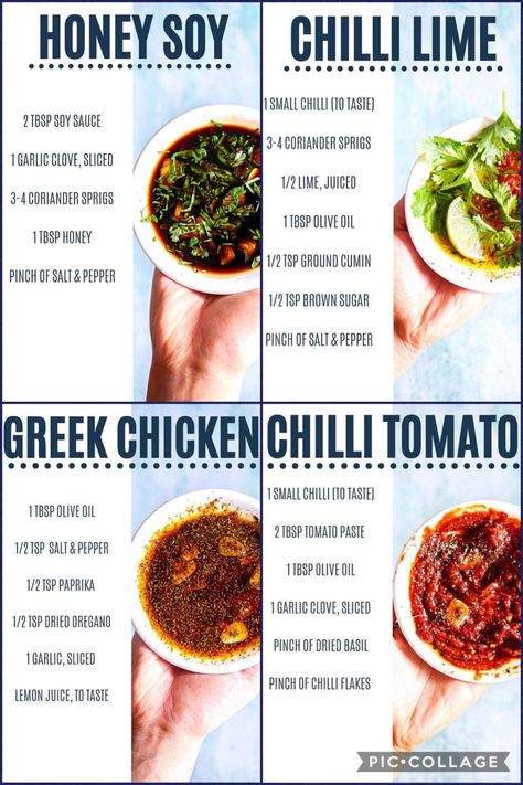 Greek Marinade For Chicken, Soy Chicken Marinade, Savoury Dips, Mediterranean Chicken Marinade, Canister Ideas, Spicy Chicken Marinades, Breakfast Vegetables, Meat Marinade, Chicken Marinade Recipes