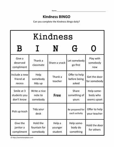 Inculcation Approach, Kindness Worksheets, Kindness Bingo, Kindness Board, Behavior Bingo, Kindness Club, Kindness Week, Classroom Discipline, Bingo For Kids