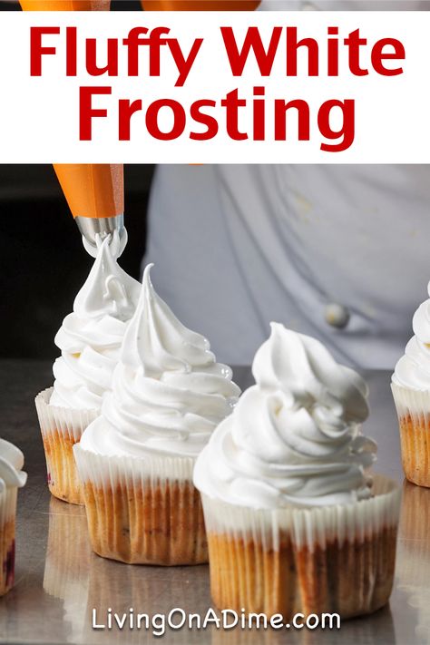 Experience the light and airy delight of our fluffy white frosting. This recipe combines egg whites, sugar, and a touch of vanilla to create a smooth, marshmallow-like texture that's perfect for any dessert. One of our best easy frosting recipes, it's sure to become a favorite in your baking repertoire! White Icing Recipe For Cake, Fluffy Vanilla Frosting Recipe, Light Fluffy Frosting, Easy Frosting Recipes, White Frosting Recipe, White Frosting Recipes, Fluffy White Frosting, Vanilla Frosting Recipes, Cupcake Toppings