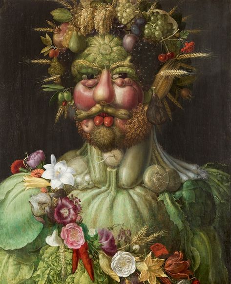 Giuseppe Arcimboldo Guiseppe Arcimboldo, Giuseppe Arcimboldo, Milan Cathedral, Painted Backdrops, Unstretched Canvas, Visual Illusion, Custom Office, Pop Rock, A Cartoon