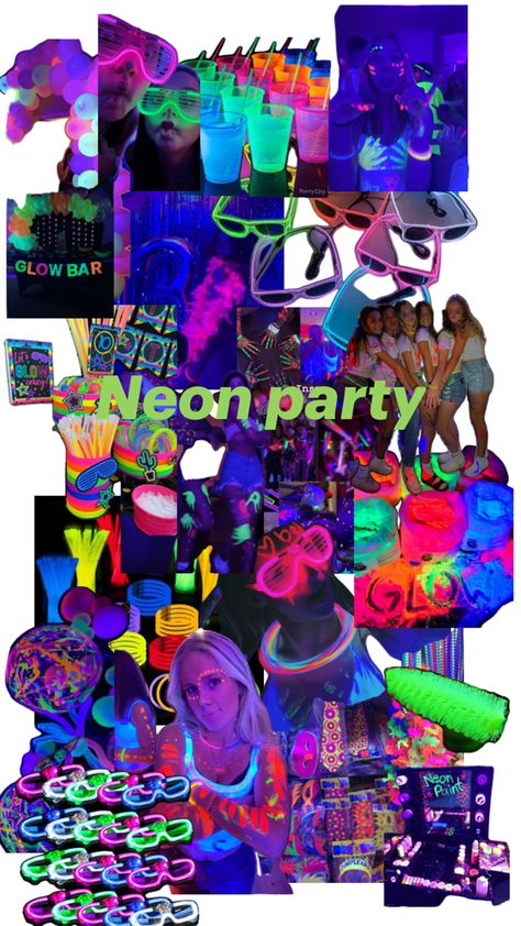 Neon Sweet 16, 14th Birthday Party Ideas, Neon Birthday Party, Sweet Sixteen Birthday Party Ideas, Glow Birthday Party, Disco Birthday Party, 20th Birthday Party, Neon Birthday, Glow Birthday