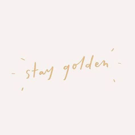 Gold Writing Aesthetic, Stay Golden Quote, Gold Wallpaper Ipad, Gold Aesthetic Quotes, Gold Aesthetic Vintage, Yellow Widgets, Golden Bday, September Mood, We Are Golden