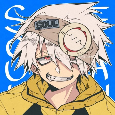 Soul Eater Art, Soul Evans, Soul Eater Evans, Soul Eater Manga, Sound Mind, Anime Soul, Fire Force, Soul Eater, The Kid