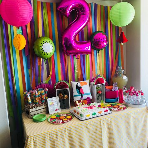 My baby girl turned TWO! Took a break from candle making to celebrate her life ‘TWO-TTI FRUTI’ style 🍊🥝🍓🍉🍍🍋 Thank you @artisticanyadesigns… Crepe Paper Backdrop, My Baby Girl, Paper Backdrop, Crepe Paper, Take A Break, My Baby, Candle Making, Christening, Lily Pulitzer Dress