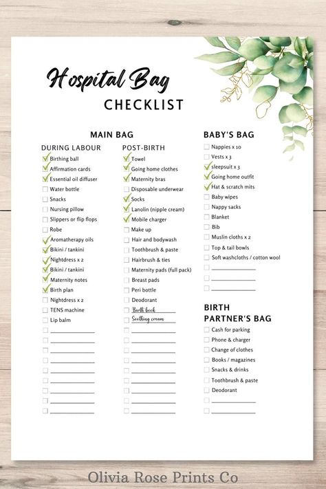 Planned C Section, Usa Checklist, Hospital Bag Checklist Uk, Diaper Bag Checklist, Pregnancy Hospital Bag, Labor Hospital Bag, Maternity Pads, Birthing Ball, Bag Checklist