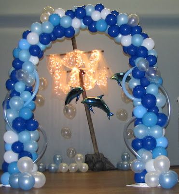 Balloon Arch and the shipwreck mast in the background-my dad could make that if we wanted Under The Sea Prom, Fashion Show Ideas, Show Ideas, Sea Party Ideas, Sweet 16 Themes, Prom Fashion, Prom Themes, Dance Themes, Prom Decor