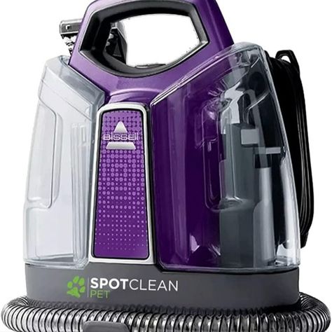 BISSELL SpotClean Pet | Portable Carpet Cleaner | Remove Spots, Spills & Stains with HeatWave Technology | Clean Carpets, Stairs, Upholstery, Car Seats | 36982 | Titanium/Purple Spot Cleaning Carpet, Carpet Cleaner Machine, Bissell Carpet Cleaner, Carpet And Upholstery Cleaner, Portable Carpet Cleaner, Carpet Cleaner Vacuum, Car Carpet, Water Tanks, Pet Stains