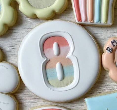 Number Cookies, Ballerina Cookies, Decorate Cookies, Cookie Boxes, Spice Cookies, Animal Cookies, Cookie Icing, Cookie Box, Birthday Numbers