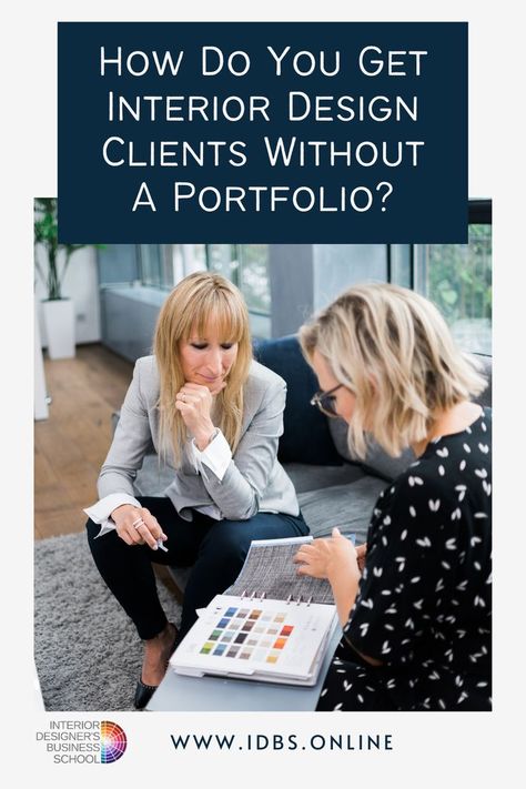 How do you get interior design clients without a portfolio? I built my own business and helped hundreds of interior designers get their first clients without a portfolio (and typically, without any prior experience in the industry). So why does everyone think they need a portfolio? Why are people still teaching that you need one, and why do universities aim for you to graduate with one? Interior Design Career, Decor Business, Interior Design Portfolios, Interior Design School, My Own Business, Business Portfolio, Interior Design Business, Online Interior Design, Own Business