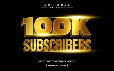 100k subscribers 3d editable text effect... | Premium Vector #Freepik #vector #background 100k Subscribers, Corporate Business Card Design, Effect Template, Modern Business Cards Design, Professional Business Card Design, Instagram Banner, Selling Photos Online, Business Card Design Creative, Luxury Business Cards