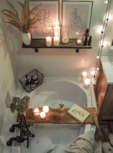 Bathroom Spa Decor Ideas, Bathroom Tray Decor Ideas, Bathroom Tray Decor, Next At Home, Spa Bathroom Decor, At Home Spa Day, Tray Decor Ideas, Glam Bathroom, Home Spa Day