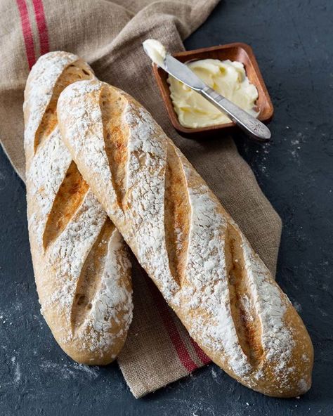 Platinum Instant Sourdough Baguettes - Red Star® Yeast Platinum Instant Sourdough Recipe, Platinum Instant Sourdough Yeast Recipes, Instant Sourdough Yeast Recipes, Sourdough Baguettes, Bread No Yeast, Cheddar Bread, Red Star Yeast, Baguette Recipe, Breads Recipes