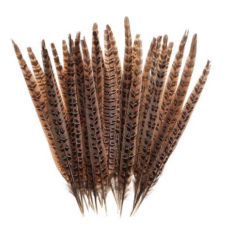 PRICES MAY VARY. About the Product: Natural pheasant feathers tail. Quantity: 20 pieces in a pack. Size: 8-11inch(21-28cm) High Quality control: Natural pheasant feathers are not dyed, high temperature UV handle, strict screening and processing Good Package: All feathers will be packaged in a high quality bag to protect from bending Wide Application: This pheasant tail is perfect for decorating headdress, costumes, costume making, ceremonies, various parties, wedding and more Superb Service: If Christmas Decor Trends, Pheasant Feathers, Turkey Feathers, Thanksgiving Tablescapes, Feather Crafts, Goose Feathers, Tail Feathers, Diy Decoration, Earthy Colors