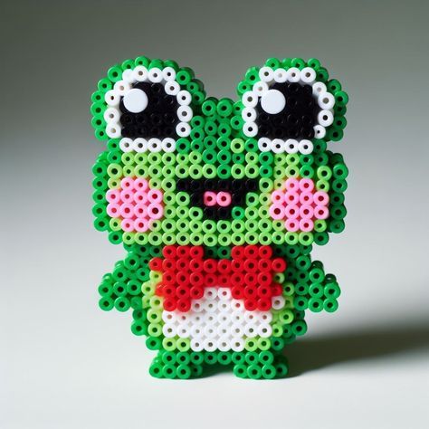 Keroppi Perler Beads For Creative Designs #BeadingPatterns #BeadPattern #BeadPatternsEasy #BeadPatternsAnimals #EasyPerlerBeadPatterns Perler Bead Patterns Free, Pokemon Perler Bead Patterns, Bead Patterns Free, Perler Beads Pattern, Easy Pokemon, Pokemon Perler, Easy Perler Bead Patterns, Pokemon Perler Beads, Beads Pattern