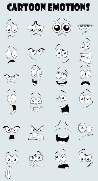 Cartoon Faces Expressions, Funny Facial Expressions, Logo Moodboard, Face Doodles, Cartoon Expression, Eye Expressions, Cartoon Eyes Drawing, Tattoo Outline Drawing, Messy Art