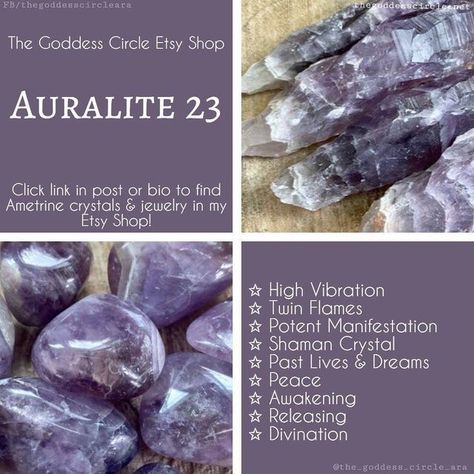 Auralite 23, Past Life, Twin Flame, Healing Properties, Crystal Jewelry, Stones And Crystals, Crystal Healing, Herbs, Healing