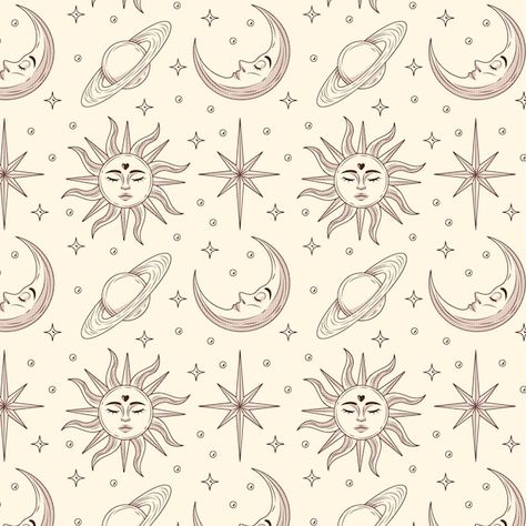 Hand drawn space pattern design | Free Vector #Freepik #freevector #illustration-pattern #space-pattern #astronomy #planet Space Pattern Design, Planet Drawing, Space Pattern, Canvas Background, Design Birthday, Star System, Celestial Art, Vector Hand, Phone Wallpapers