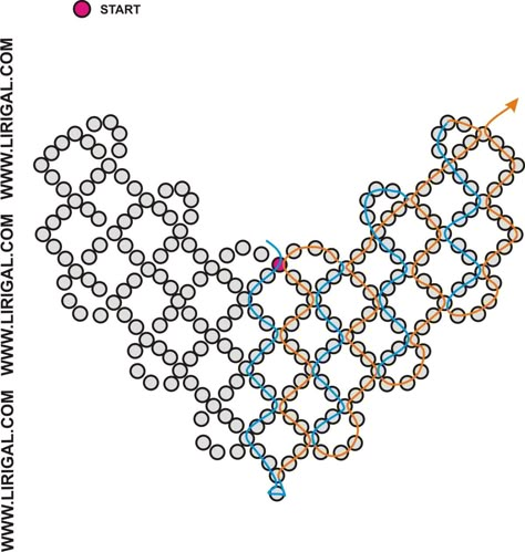 Bead Netting Patterns, Elegant Pearl White Beaded Choker Necklace, Pearl Drop Beaded Choker Necklace, Elegant Beaded Choker With Pearl Pendant, Elegant Pearl Beaded Choker Necklace, Elegant Beaded Pearl Pendant Choker, Free Necklace Patterns, Bead Netting, Stitch Beads