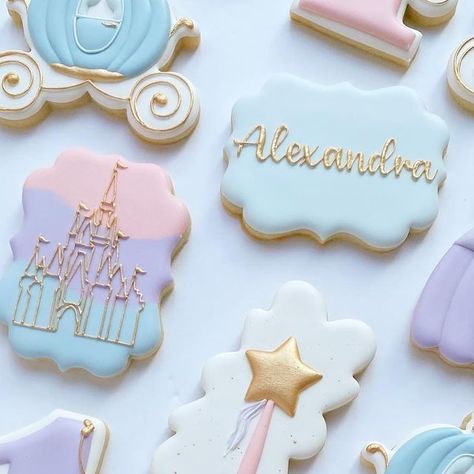 Bipity Bopity Two Birthday, Bibbidi Bobbidi Boo Birthday, Cinderella Birthday Cookies, Princess Birthday Party Cookies, Bibbity Bobbity Two, Bibbidi Bobbidi Two Birthday Party, Bibbity Bobbity Two Birthday, Princess Cookies Decorated, Bippity Boppity Two Party