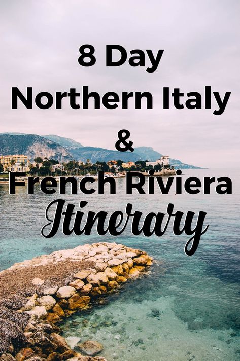 16 cities, 3 countries, all in 8 days. I traveled through Northern Italy down to the coast of Monaco and France this past week. It may sound like a lot (okay, it was) but itwas one of my favorite trips I’ve taken so far. It’s easy to see so many different landscapes: from the crystal … French Riviera Itinerary, South Of France Travel, France Itinerary, Juan Les Pins, France Travel Guide, Italy Itinerary, Visit France, Italy Vacation, Northern Italy