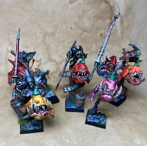 GIMNIR'S BRUSH: Warhammer Gloomspite Gitz Squig hoppers-Goblin Squig Hoppers Bust Painting, Gloomspite Gitz, Warhammer Armies, Orks 40k, Welcome To My Home, Warhammer Figures, The Goblin, Game Workshop, 10 December