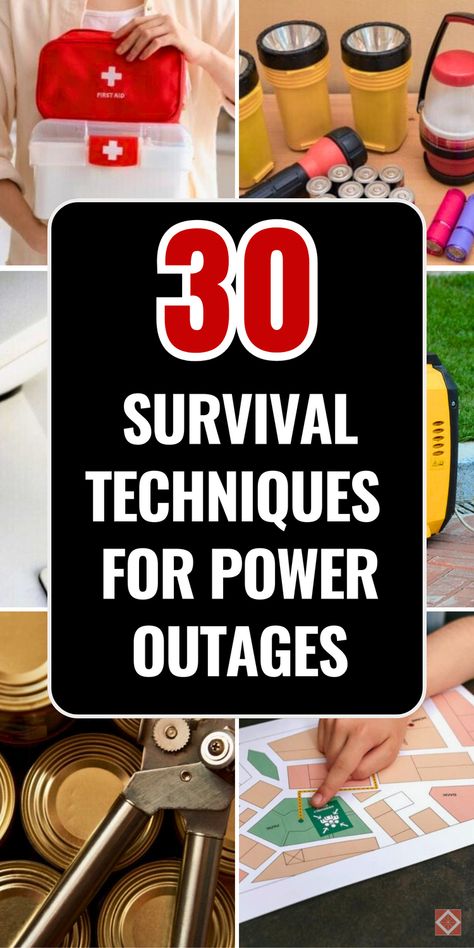 Prepare for the next blackout with confidence using these 30 crucial survival techniques. Learn power outage survival essentials like food, water, and heating strategies to maintain comfort. With a focus on emergency preparedness, this guide enhances your self-reliance and prepares you for grid-down living. Start preparing today so you can stay safe in any situation. Save this pin and boost your disaster readiness now. Survival Heating Power Outage, No Electricity Survival Power Outage, Preparing For Power Grid Outage, Top Survival Items, Emergency Heat Source Power Outage, Foods For Power Outage, How To Prepare For Power Outage Winter, Power Outage Essentials, Food For Power Outage Winter Storm