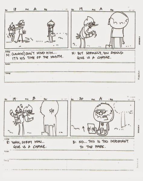 Andrew Han's Portfolio: Storyboard Tests Regular Show Storyboard, Cartoon Storyboard, Storyboard Reference, Disney Storyboard, Storyboard Film, Storyboard Examples, Storyboard Ideas, Animation Tips, Star Overlays