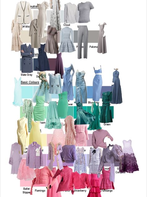 Light Summer Personal Color, Light Summer Color Analysis Outfits, Light Summer Patterns, Light Summer Pallette Outfits, Light Summer Work Outfits, Summer Tone Outfit, Light Summer Clothes Color Palettes, Spring Summer Palette, Light Spring Color Palette Outfits Street Styles