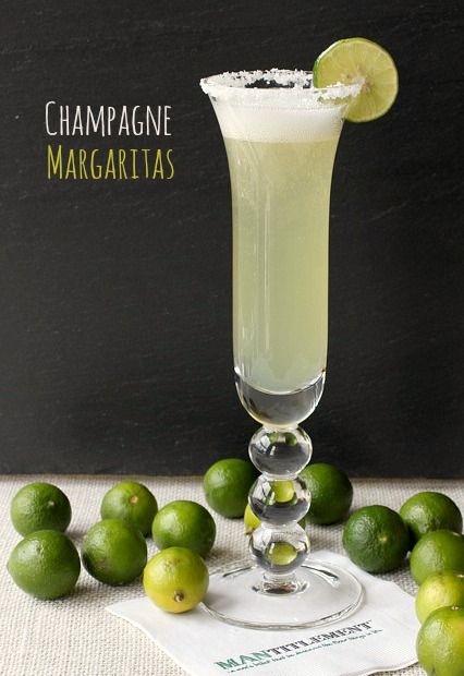 Champagne Margaritas, Champagne Recipes Cocktails, Margarita Drink, Special Drinks, Fancy Drinks, Drink Drank Drunk, Champagne Cocktail, Drinks To Try, Margarita Recipes